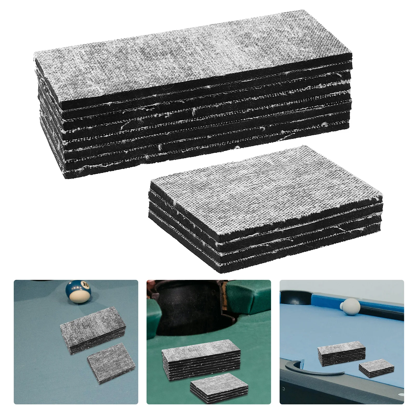 12Pcs Billiard Pool Table Cushion Facings Rubber Pad Billiard Table Cushion Replacement Snooker Pad