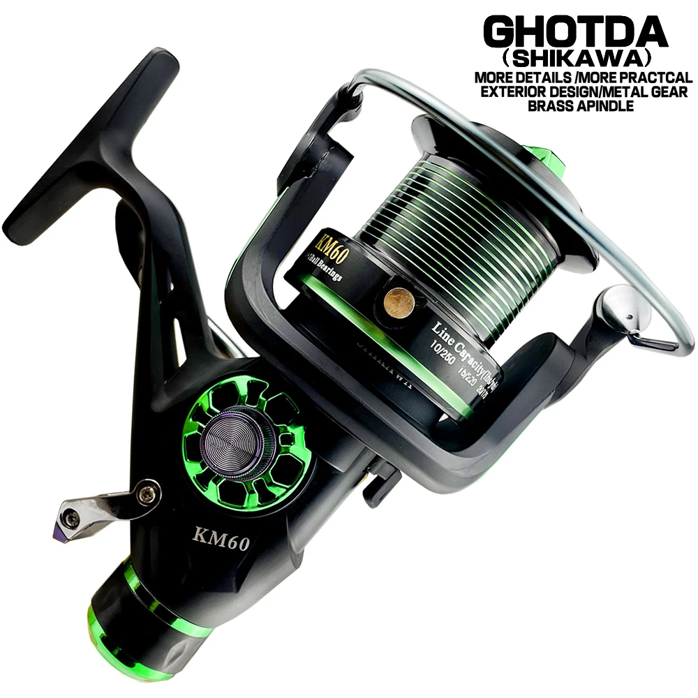 

GHOTDA High Quality Metal Body Fishing Reel Gear 5.2:1 Ratio All-metal Mouth Cup Far Throw Speed Spinning Reel