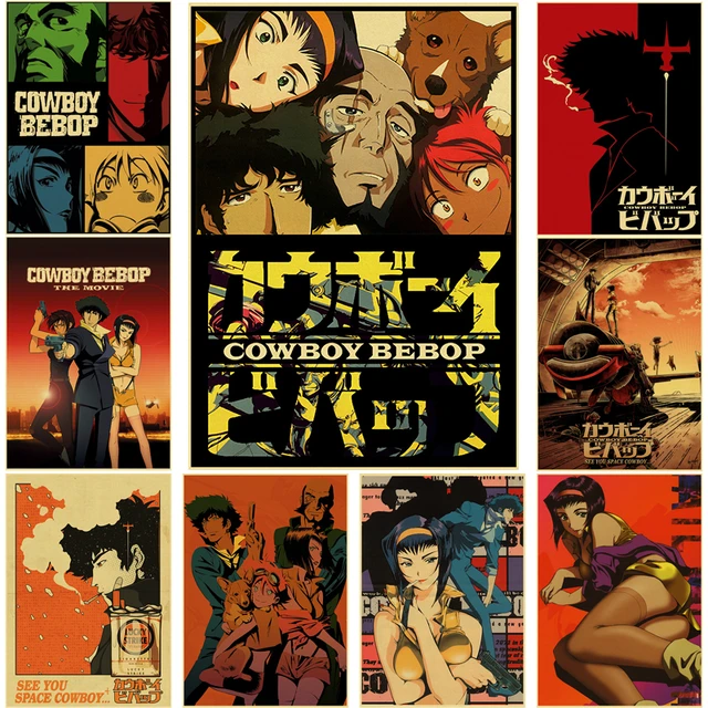 POSTER STOP ONLINE Cowboy Bebop - 2 Piece Manga/Anime TV Show Poster Set  (Line-Up & Spike)