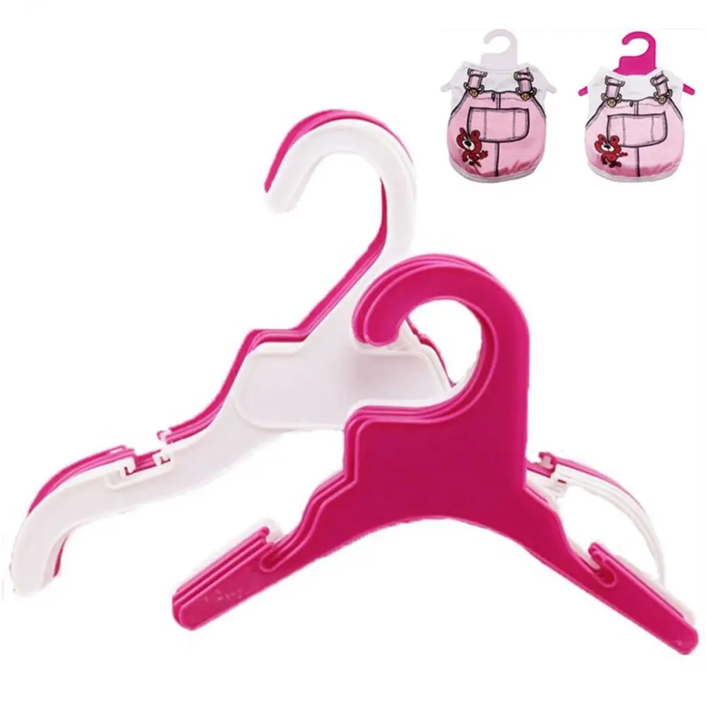 White&Red Color Space Saving Storage Solid Plastic Dog Accessories Clothing Rack Pet Product Dog Clothes Hanger 5