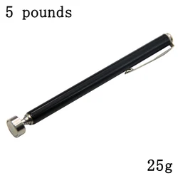 Compact Black Magnetic Pickup Tool with Pen Clip and Retractable Suction Rod (5 pounds black)