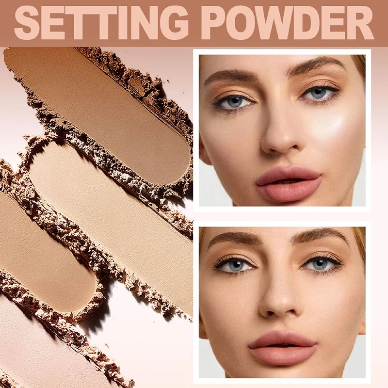 Pressed Powder Foundation Setting Powder Loose Powder Bronzing Powder Compact Powder Face Powder