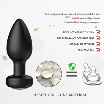 Anal Vibrator For Men Wireless Remote Control Silicone Butt Plug For Gay Plug Sex Toy For Women Adult Products Prostate Massager 2