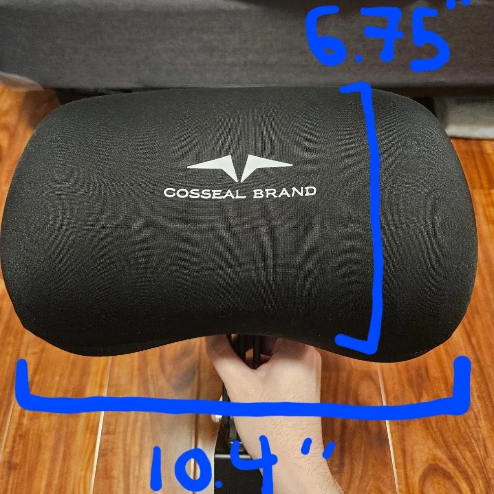 Head Rest for Office Chair Computer Chair Memory Foam Attachment Sponge Head Pillow Adjustable Height Upholstered Headrest 6