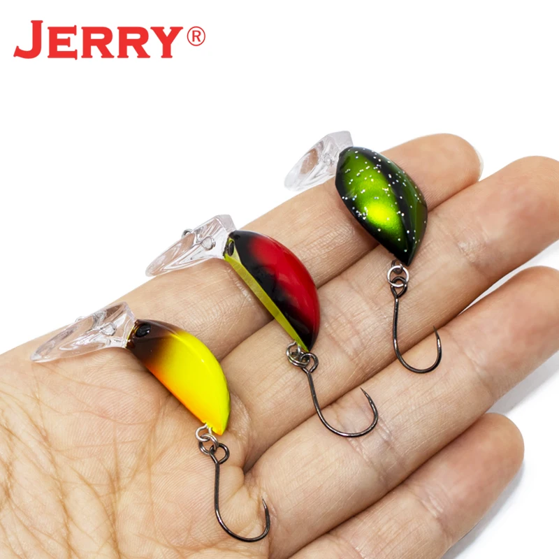 Jerry Ershu 23mm Topwater Fishing Bettle Bug Lure Wakebait Crankbait  Surface Lures for Bass Chub Trout Perch