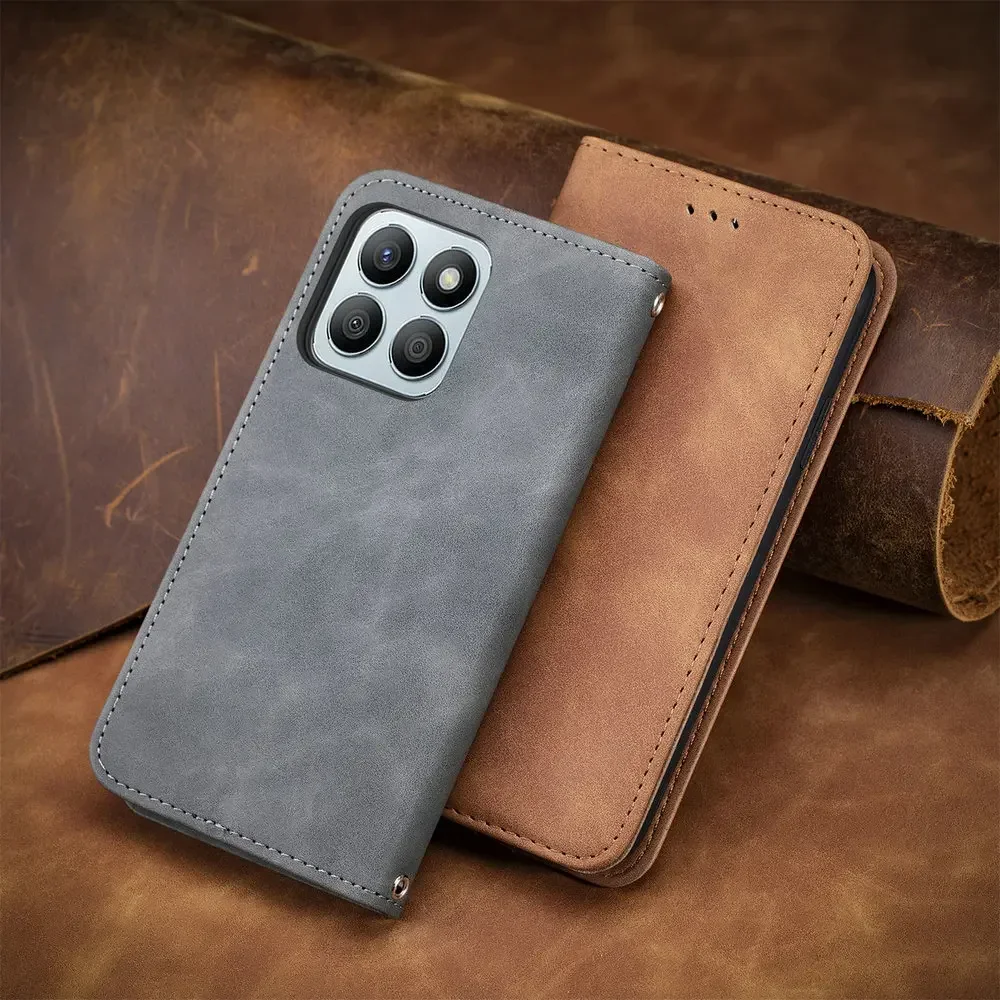 Luxury Magnetic Leather Flip Case Wallet  Cover