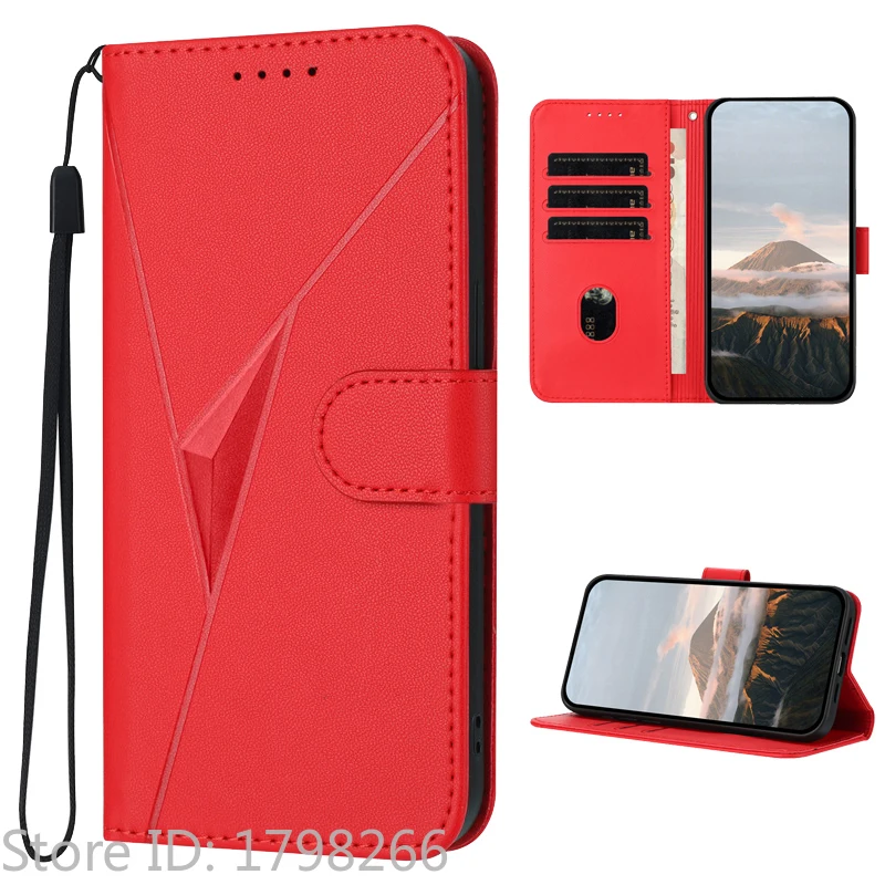Luxury Pattern Flower Leather Phone Case - Flip Cover Wallet with Card Holder