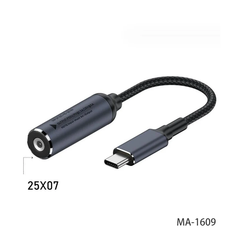 1PCS 100W DC Buchse auf Typ-C Adapter Kabel Universal Laptop PD Konverter Schnelle Ladekabel 5V/9V/20V Geeignet für Lenovo HP – Detail 20