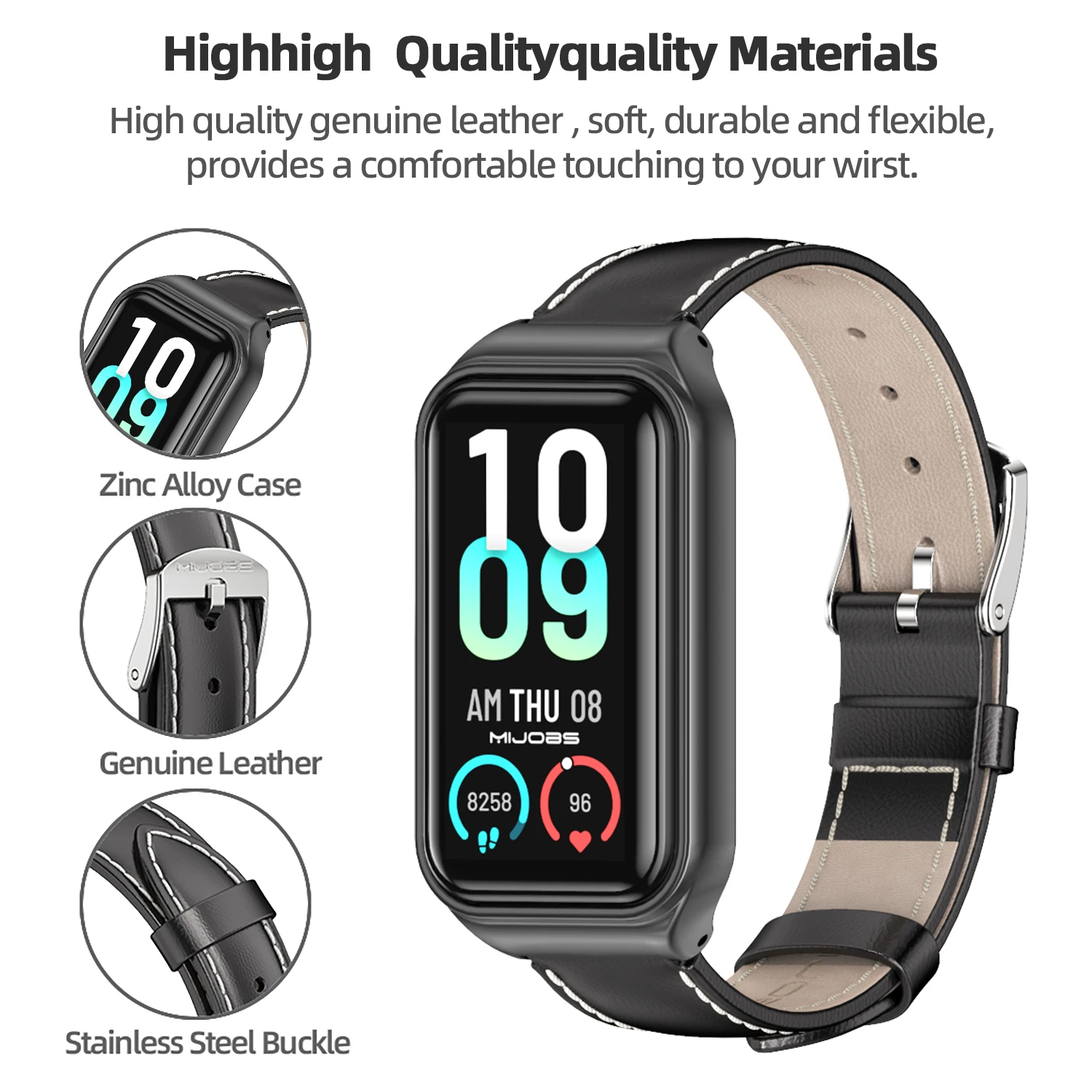 Premium Leather Loop Wristband