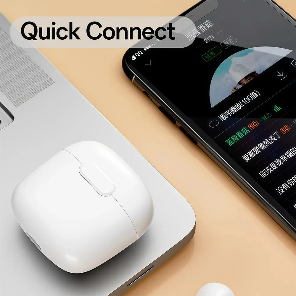 Premium Wireless Bluetooth 5.3 Noise-Cancelling Stereo Earbuds with Touch Control