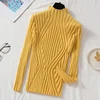 Knitted Sweater Women Pullover 2025 Half Turtleneck Jumper Sweater Autumn Winter Solid Slim Chic Streetwear Long Sleeve Top Y2K 5