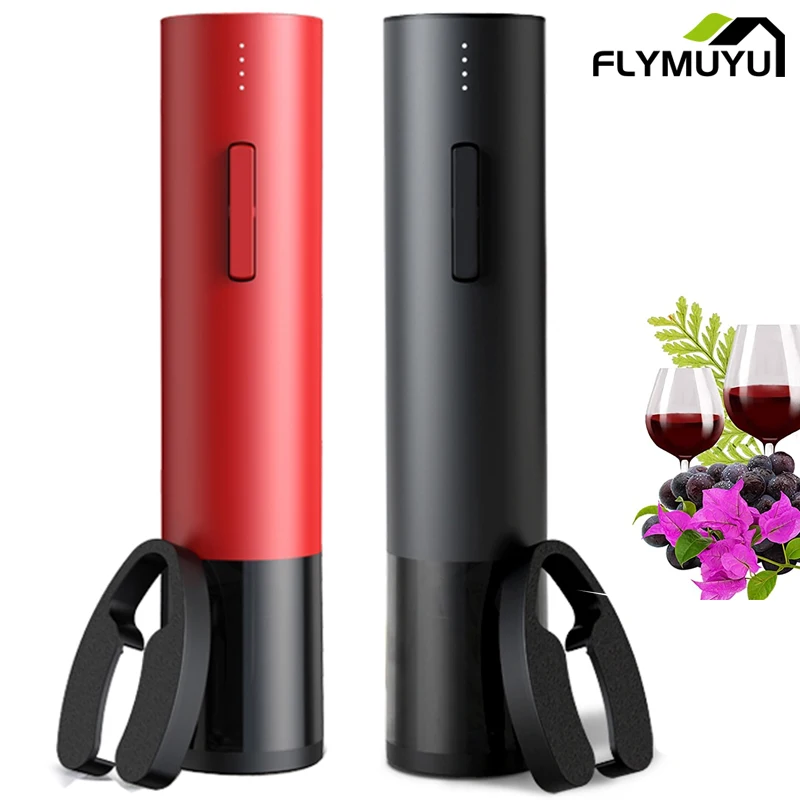

Automatic Bottle Opener Rechargeable With Red Wine Foil Cutter Red Wine Openers Jar Opener Kitchen Bar Accessories Bottle Opener