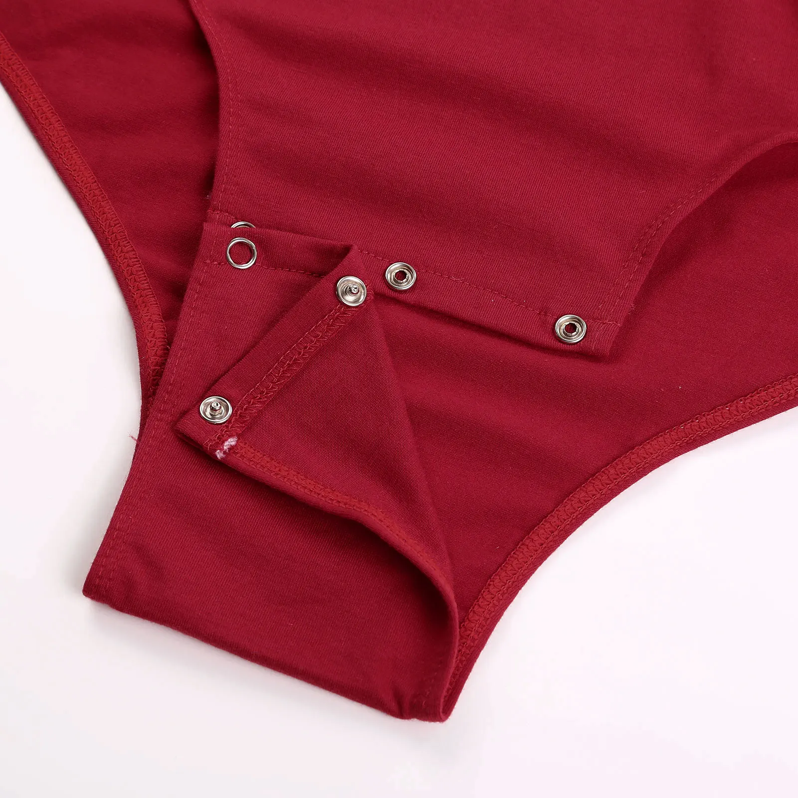 Mens Romper Pajamas One Piece Lingerie Diaper Lovers Adult Babies Cosplay Tight Jumpsuit Press Button Crotch Shirt Bodysuit