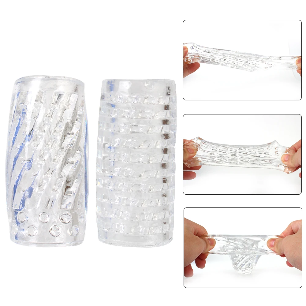 Sleeve Training Sex Toy for Men Male Masturbator Cup Glans Trainer Delay Exercise Sex Shop Soft TPE_voghion.com