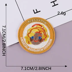 Set of 5 Trendy Round Cartoon Animal Embroidery Patches for Clothing, Shoes, Hats, and Bags (E2R - A - 2 - 8)