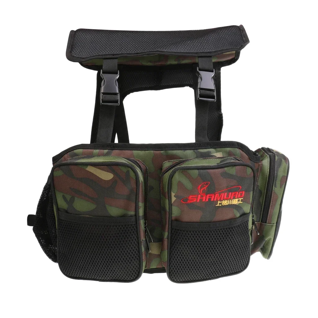 Sea Fishing Tackle Seat Box Fishing Backpack Stool Seat Box Carrier