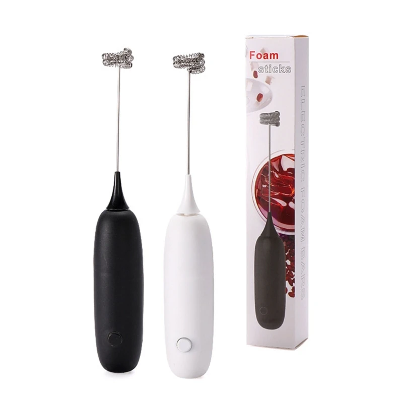 

Milk Frother Handheld Coffee Frother Electric Whisk Battery Powered Foam Maker Bubbler Eggs Beater for Lattes Coffee