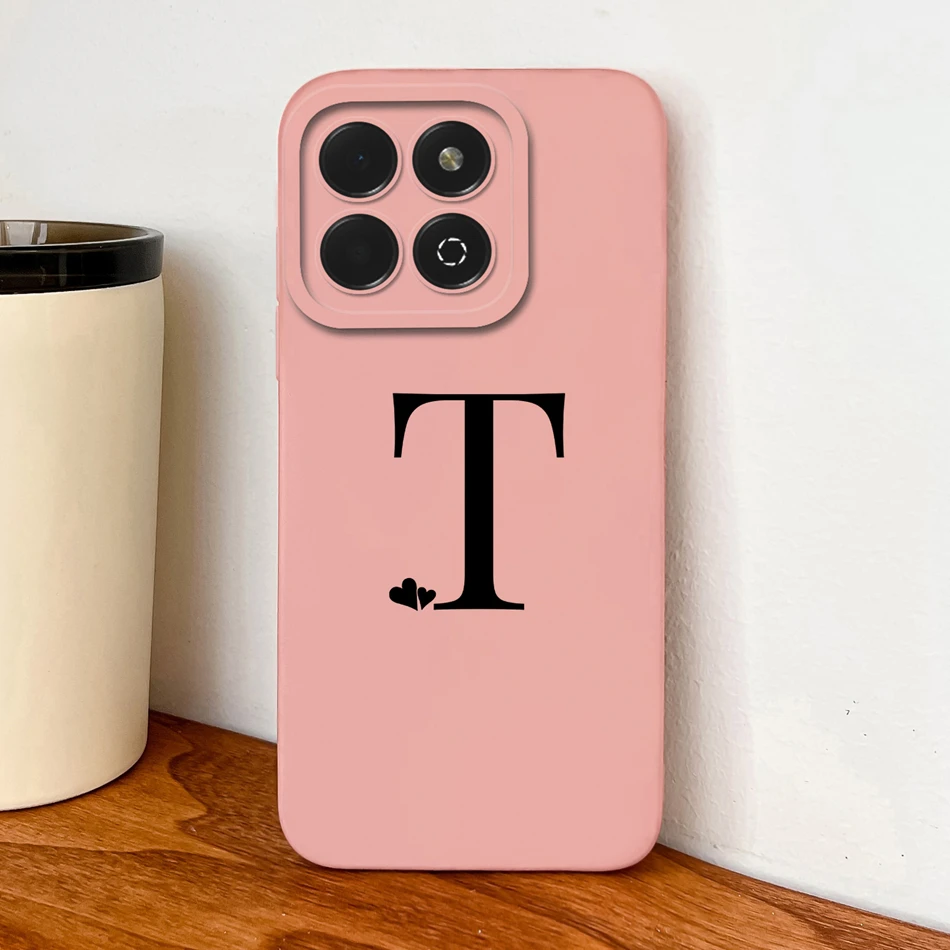 Soft Liquid Silicone Phone Case with Simple Heart Design - Full Protection Back Cover