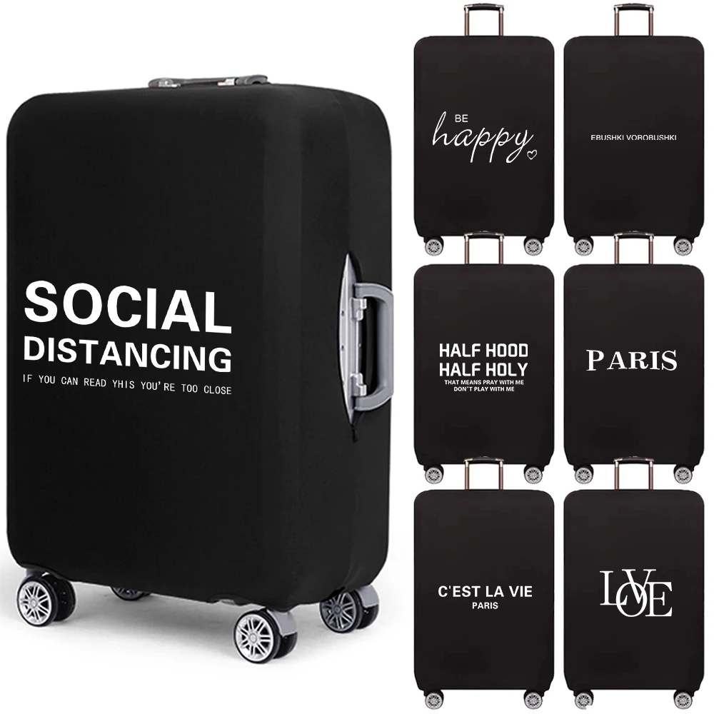TravelLuggageProtectiveCoverSuitcaseCaseCoverTextPrintTravel