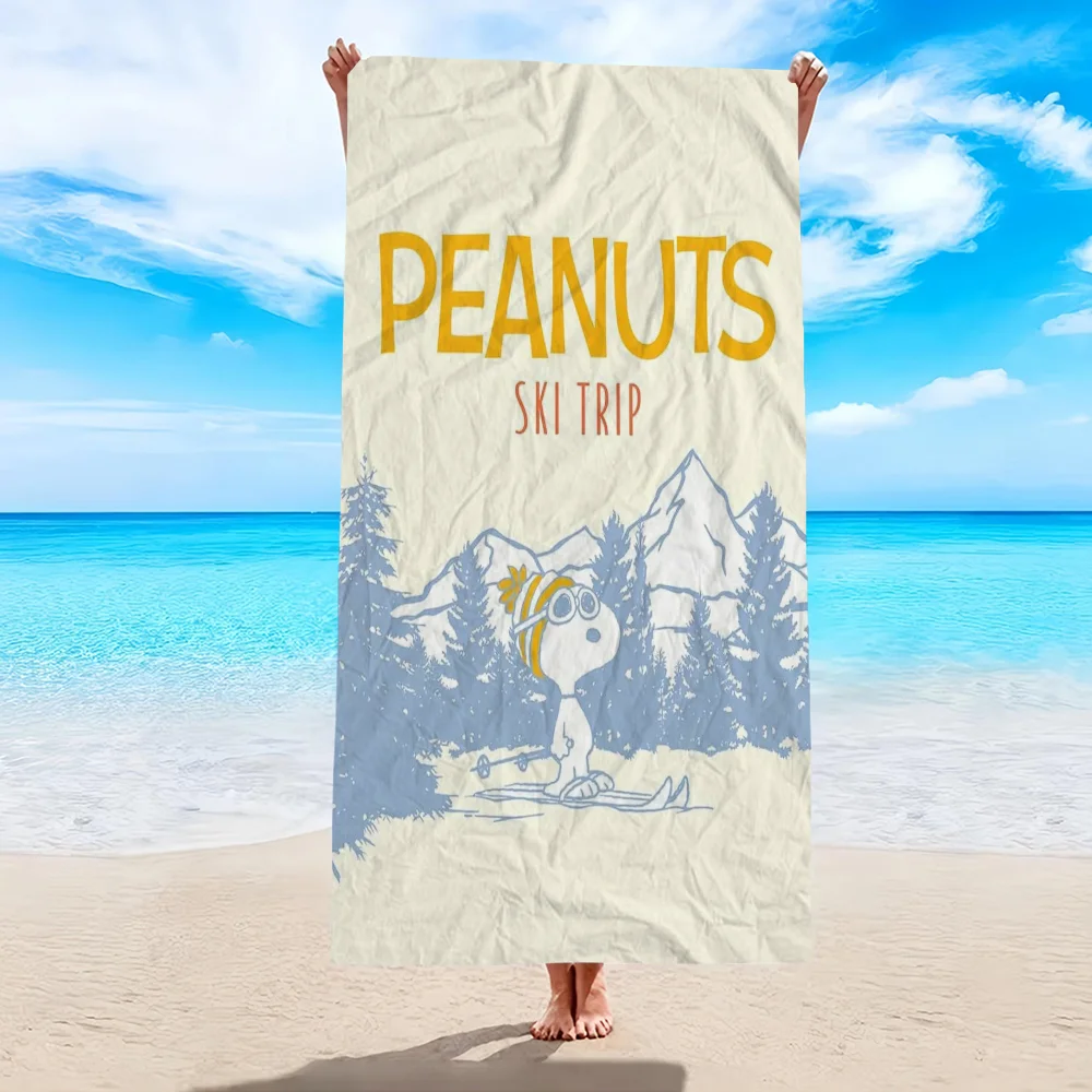 Cute S-Snoopy Beach Towel Colorful Bath Towels For Girl Microfiber Quick Dry Custom Sand Free Beach Yoga Spa Gym Pool 4