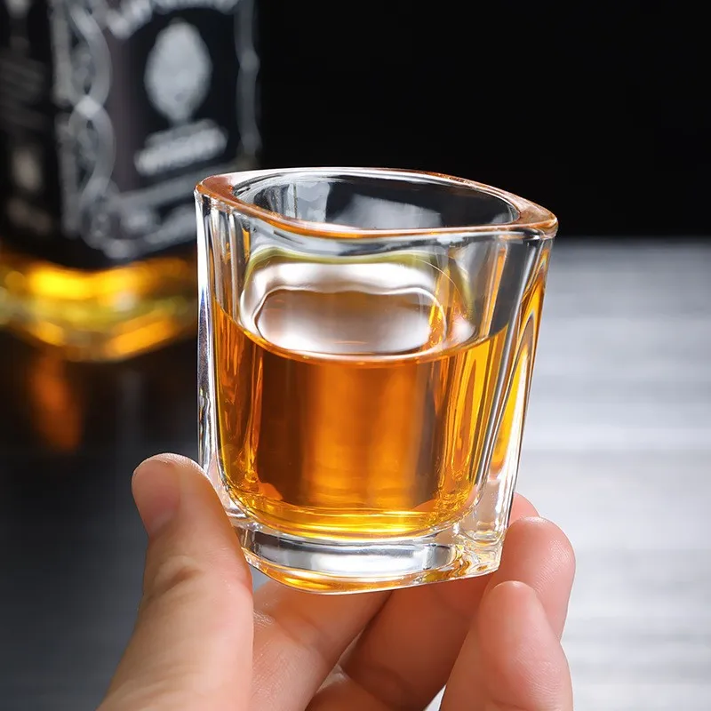 Tea Cup Wine Cup Wine Glass Spirits Cup Drinking Glasses 6pcs/4pcs/2pcs Wine Glass Transparent Shot Glass