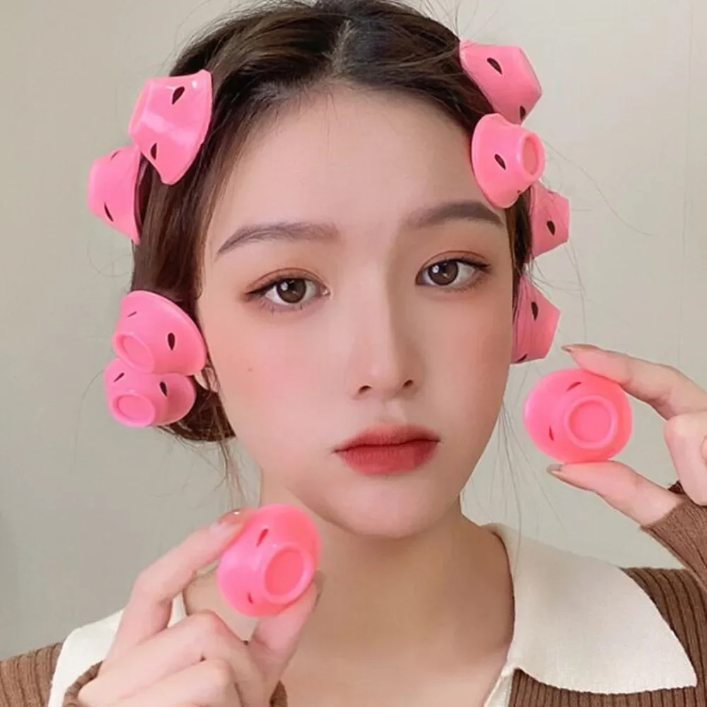 Description Picture 4 of item10pcs Heatless Hair Curlers No Heat Hair Rollers Soft Silicone Curls Sleeping Lazy Curling Rods Wave Formers Hair Styling Tools