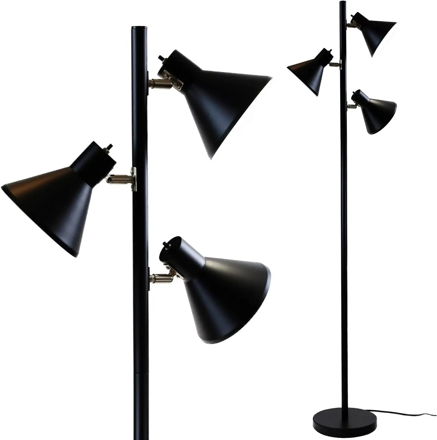 

Floor Lamp 3 Light Standing Lamp Tree Lamp - Adjustable Lamp for Focused Illumination - Ideal Floor Lamps for Living Room, Offi