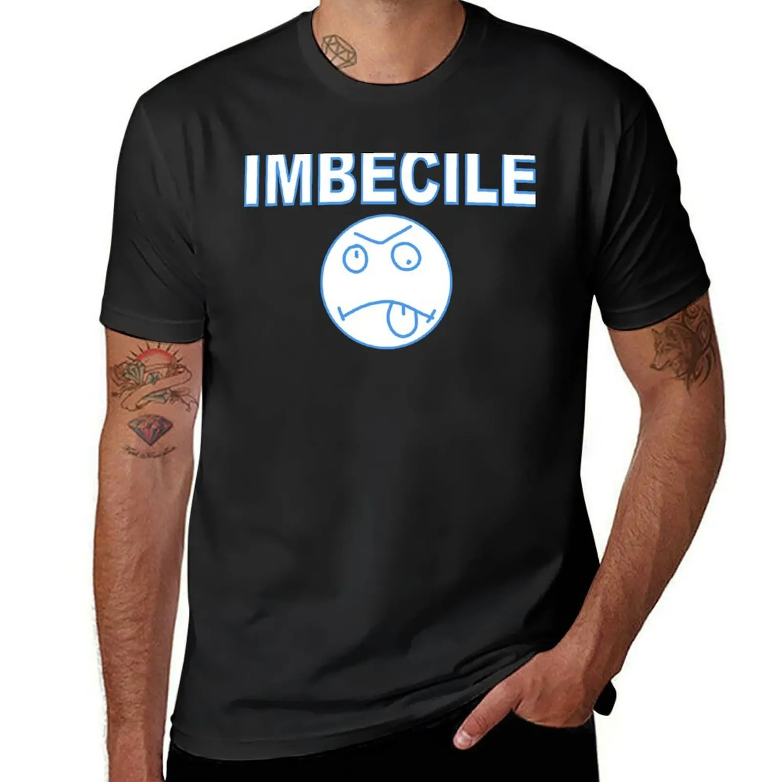 

Футболка imbecile, тройники, винтажная одежда, мужские футболки чемпиона