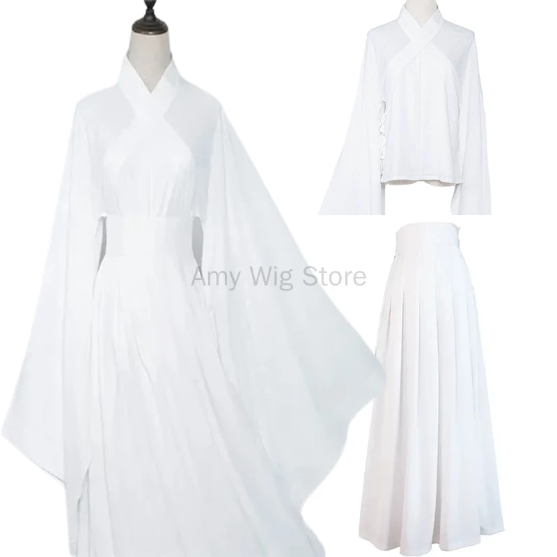 Modern Tang Dynasty Hanfu Slip Dress Set - Wuhefeng 芜荷风 (Preorder)