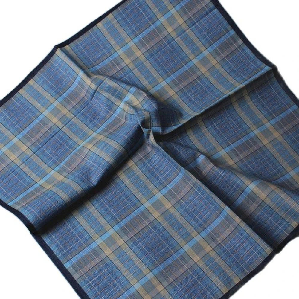 Classic Vintage Plaid Stripe Handkerchief for Men Hanky Pocket Squares 100% Cotton Business Casual Chest Towel 12Pcs Lot hand towels pocket towels