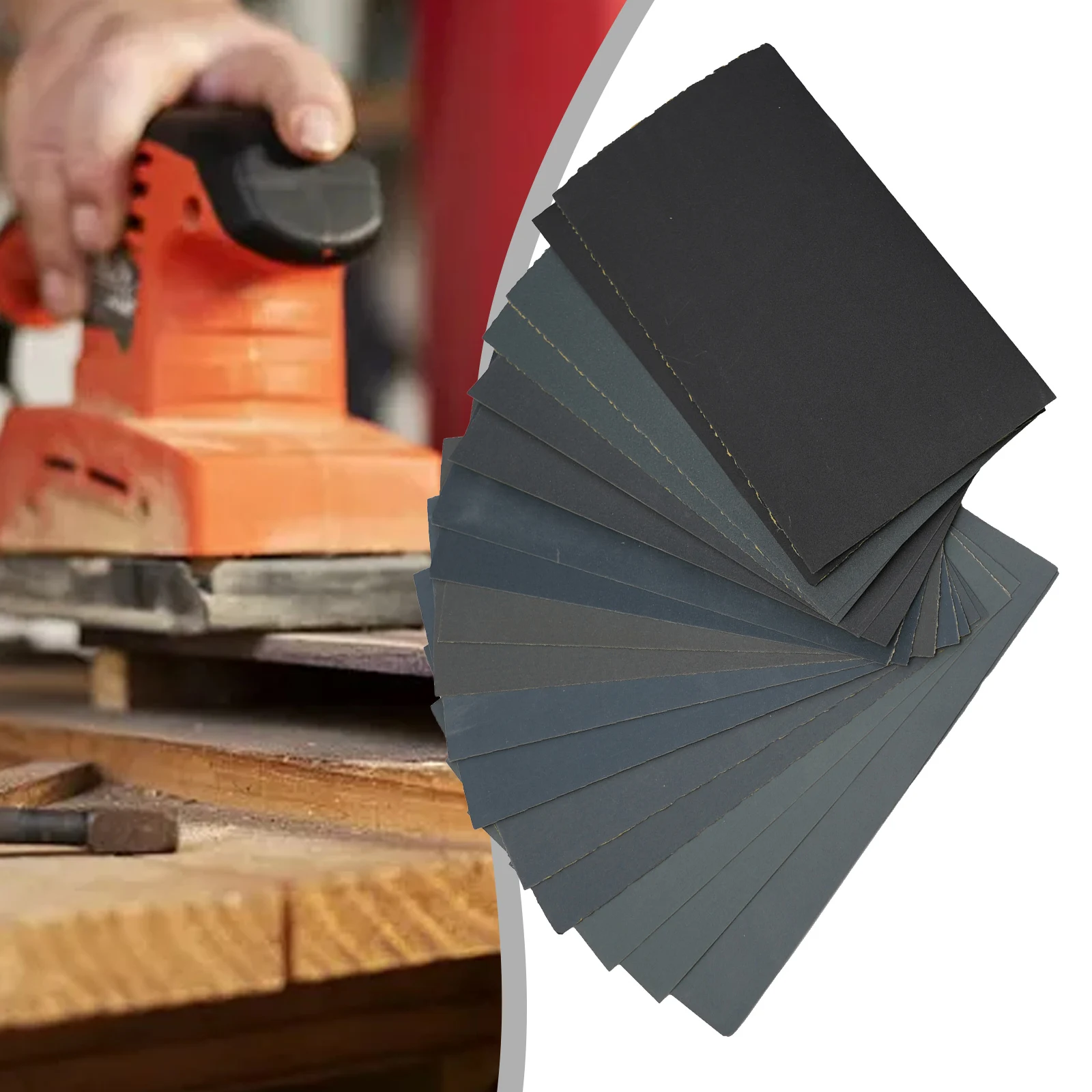 

18Pcs/Set Wet Dry Sandpaper High Grit 400/600/800/1000/1200/1500/2000/2500/3000 Sandpaper Sheets Assortment For Metal Polishing