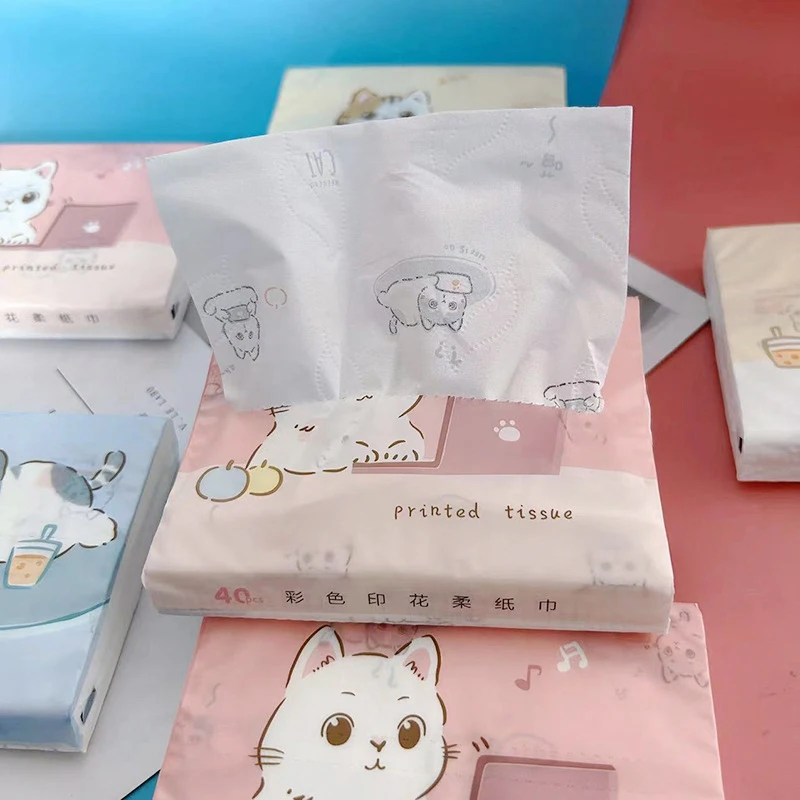 Paper Towel 40 Sheets/pack Disposable Face Towel Tissue