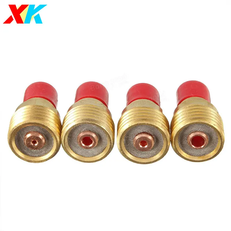 21-Piece TIG Welding Gas Lens Kit – #10 Pyrex Cups For WP-9/20/25 Torches, 2.4mm & 3/32" Size