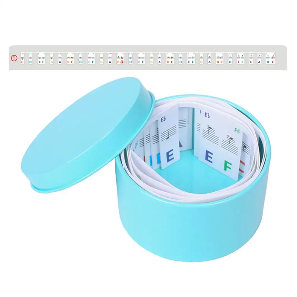 88/61 키용 피아노 트레이닝 스티커 투명 PVC 피아노 키 데칼 탈착식 키보드 노트 스티커 음악 용품