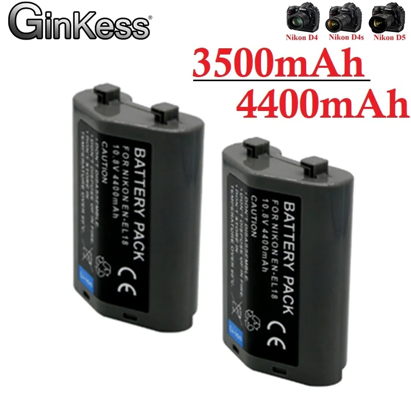 Joiry Batteria EN-EL18/EN-EL18D Da 3500 MAh Per Nikon D4, D5, D6, Z9, D850 E MB-D17/D18