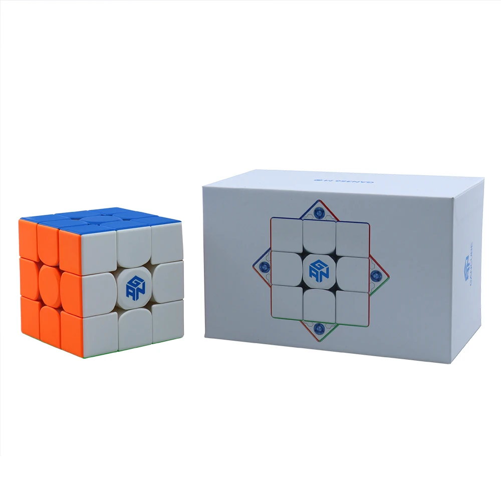 

GAN 356 ME 3X3 Magnetic Magic Speed Cube Stickerless Professional Fidget Toys GAN 356ME Cubo Magico Puzzle Kids Toys