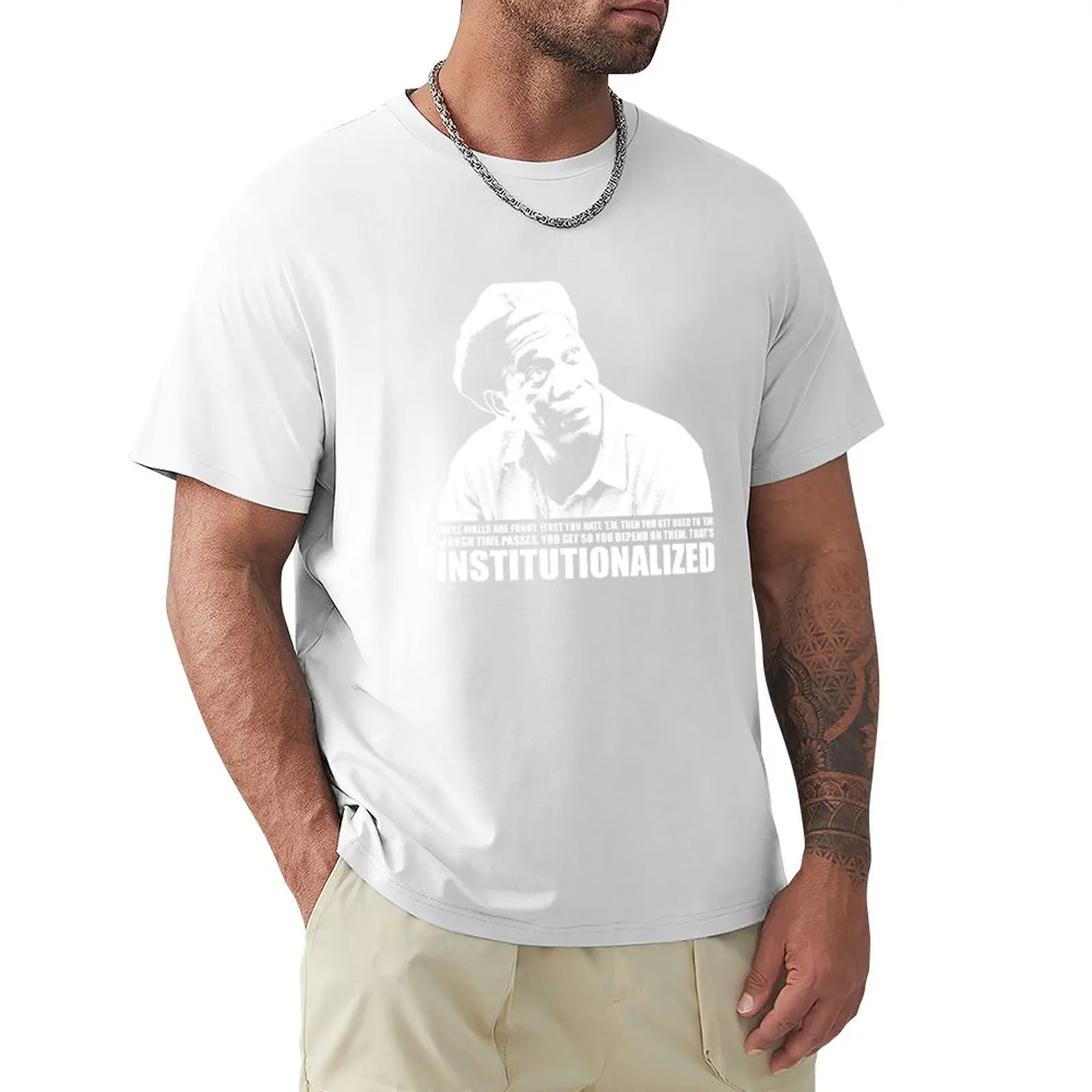 

Shawshank Redemption Institutionalized T shirt T-Shirt cute tops animal prinfor boys funny t shirts for men