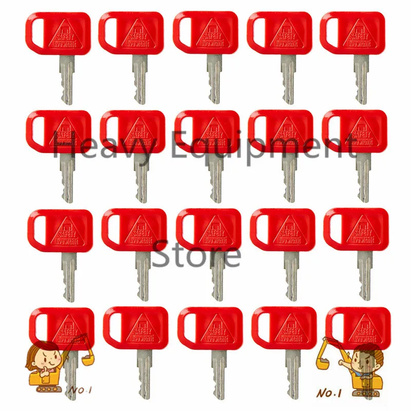 

20X JDR Key AR51481 для экскаватора John Deere, подходит для всех грейдеров, бульдозера, бортового погрузчика P0P
