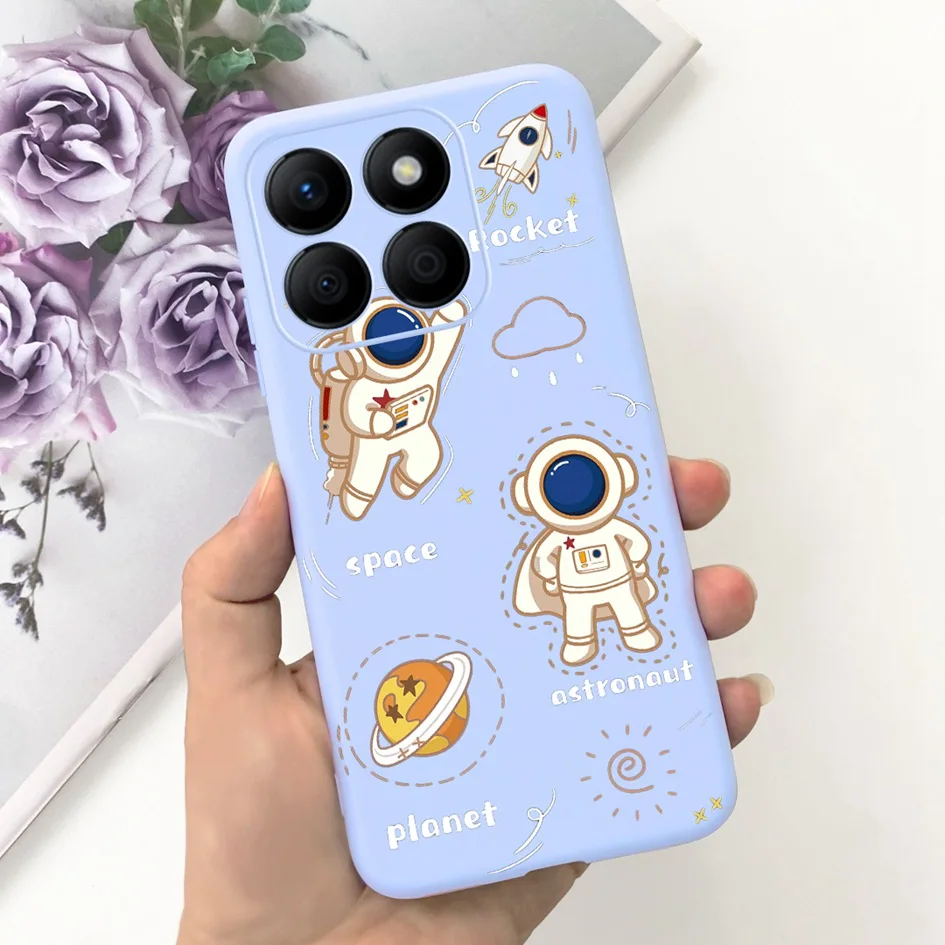 Stylish Floral Moon Soft Silicone Case - Artistic Back Cover