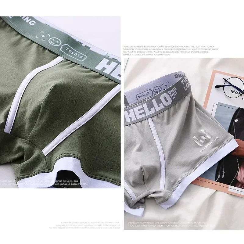 

Cotton Cuecas Boxers Underpants Sexy Mens Male Boxershorts Panties Plus Man Convex Size Underwear Men's Calzoncillos