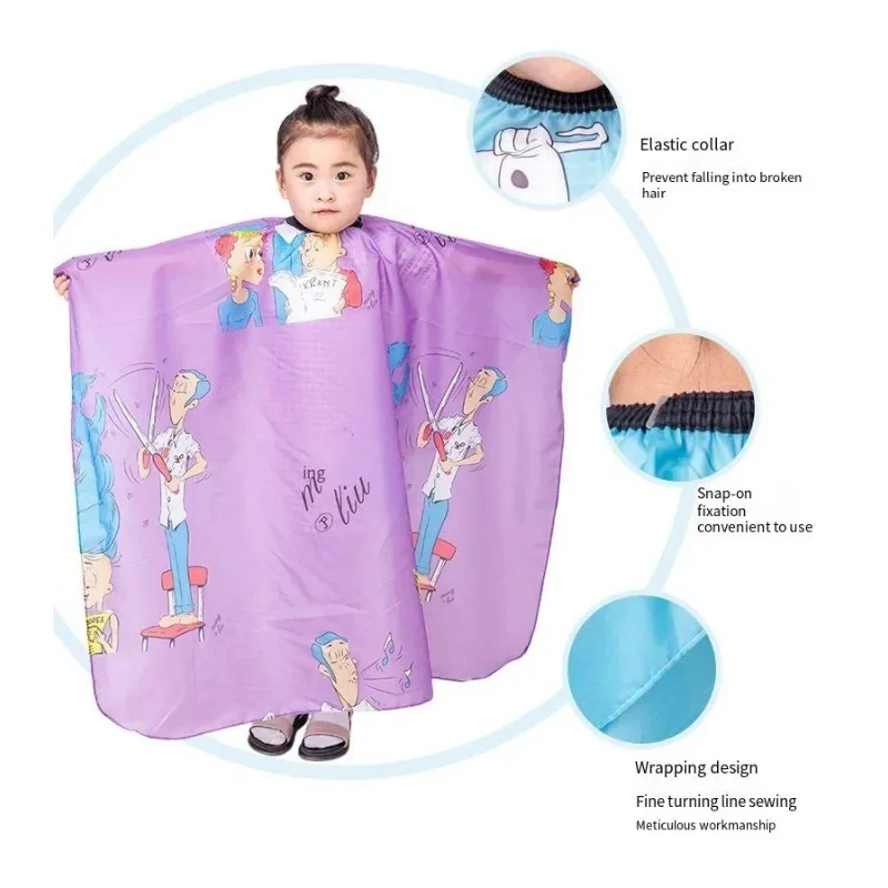 Children's Haircut Wrap Barber's Hair Cutting Tools Hair Shawl Non-stick Wrap Children's Hairs Cutting Shawl Hairs Capes hair cutting cape haircut cape