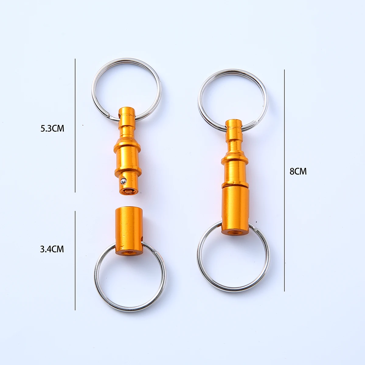 Colorful Detachable Dual Split Quick-Release Key Chains