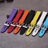 Sailcloth FKM Rubber Strap 18mm 19mm 20mm 21mm 22mm 24mm Quick Release FKM TOP+FKM Base Perfect Fit Flat End Universal Watchband