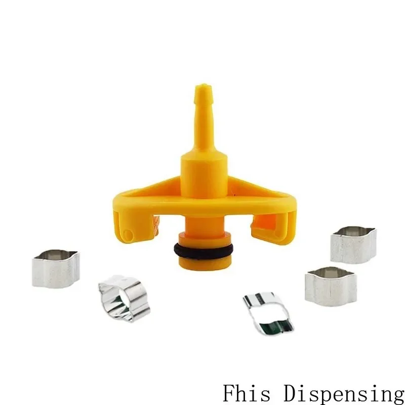 

Pack of 10 Dispensing Parts Adapter Fitting with O-Ring Plastic Metal Fasteners 3cc 5cc 10cc 30cc 55cc