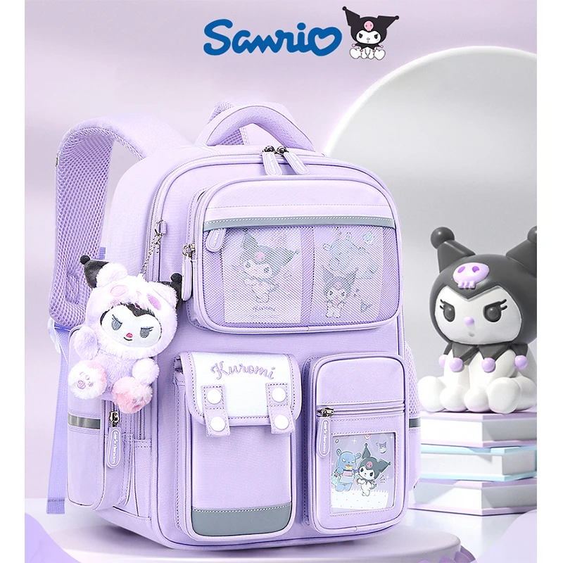 Sanrio-Schoolbag-Primary-School-Girls-Kuromi-Children-Burden-Reduction ...