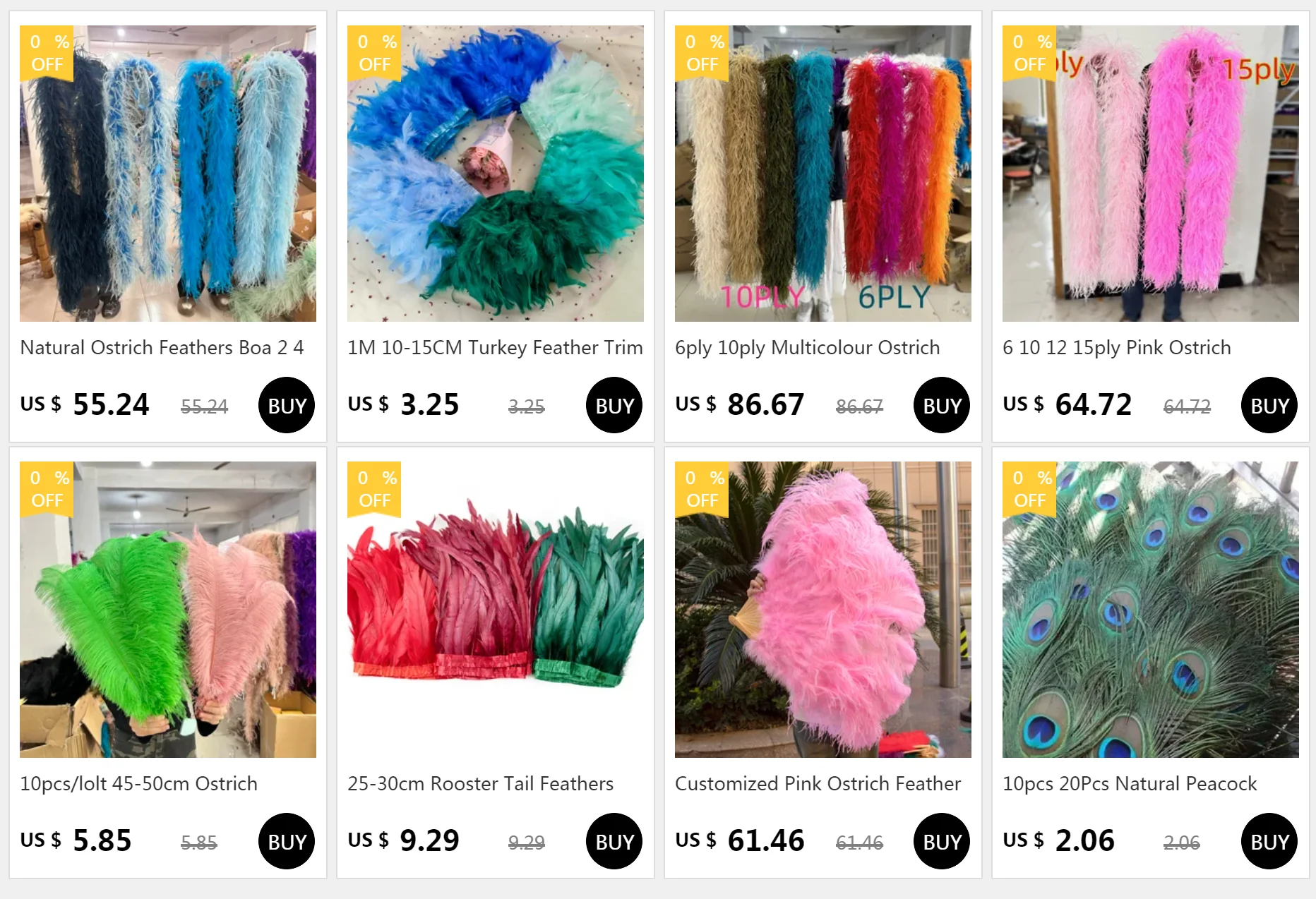 Description Picture 2 of itemWholesale 8-12cm Colored Feathers Turkey Marabou Fly Tying Feathers Fluffy Plume Wedding Party DIY Jewelry Decor Accessories
