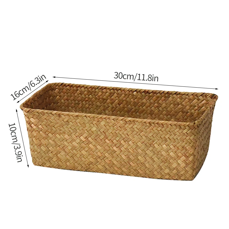 Natural Woven Seagrass Multipurpose Storage Basket