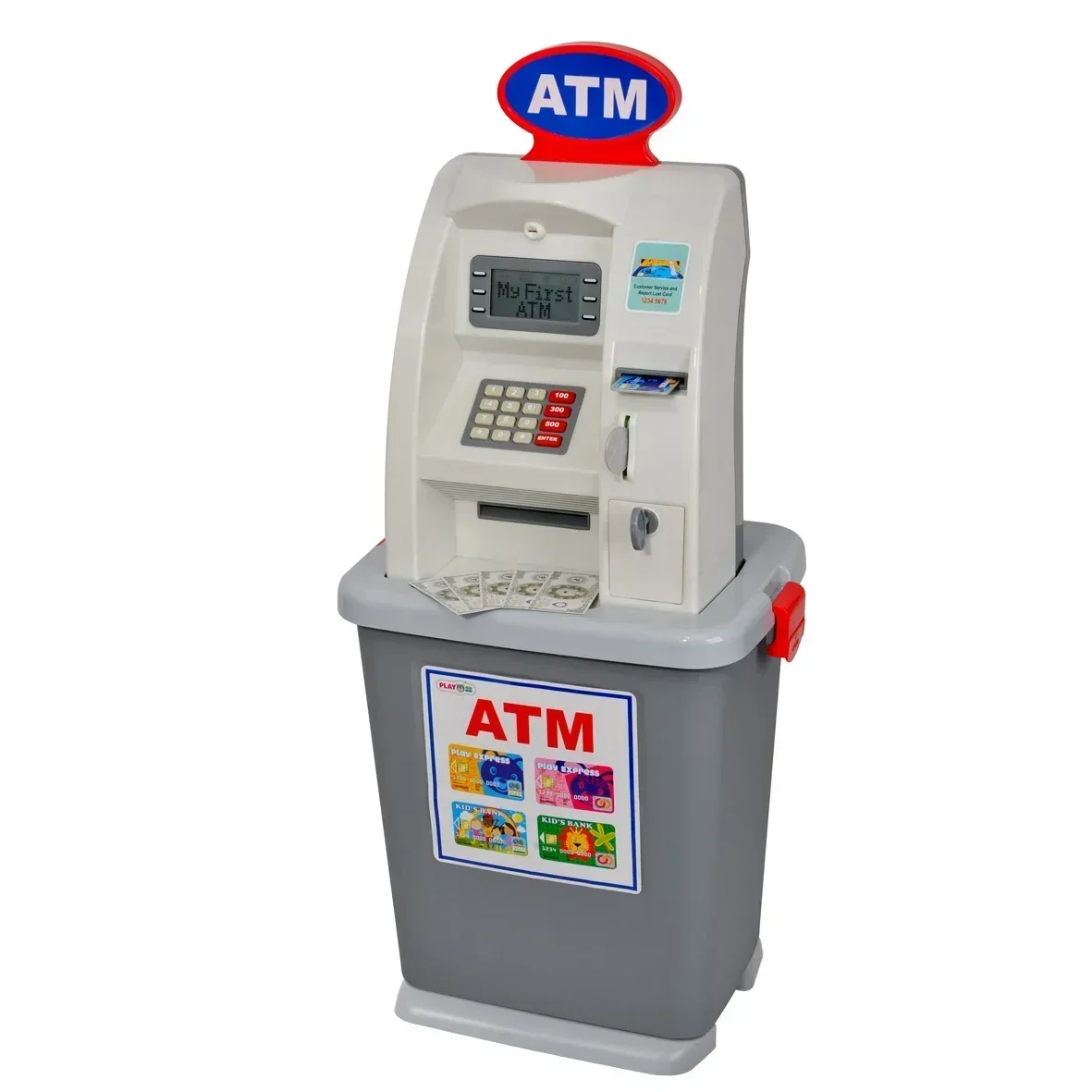 81cm Children's Bank ATM cash machine deposit machine play house toys kids Birthday Christmas Gift Parent child interactive game
