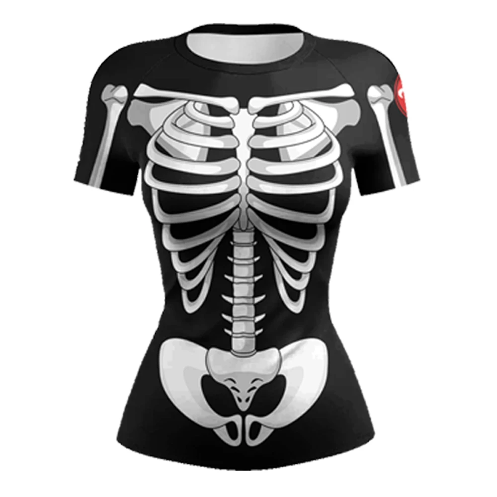 MMA T-Shirt Women Boxing Compression 3D Printed Short Sleeve Rashguard Summer T Shirts Cosplay Costume For Female Tops Tees sports apparel