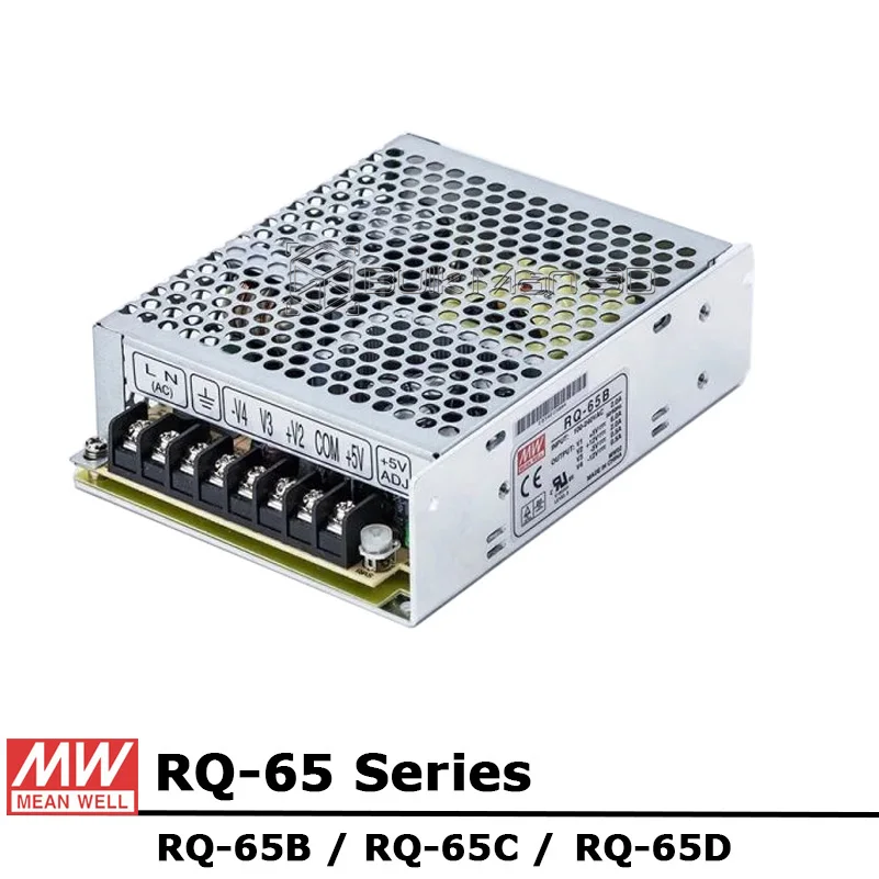 

Mean Well RQ-65 Series AC/DC 65W Quad Output Switching Power Supply RQ-65B RQ-65C RQ-65D